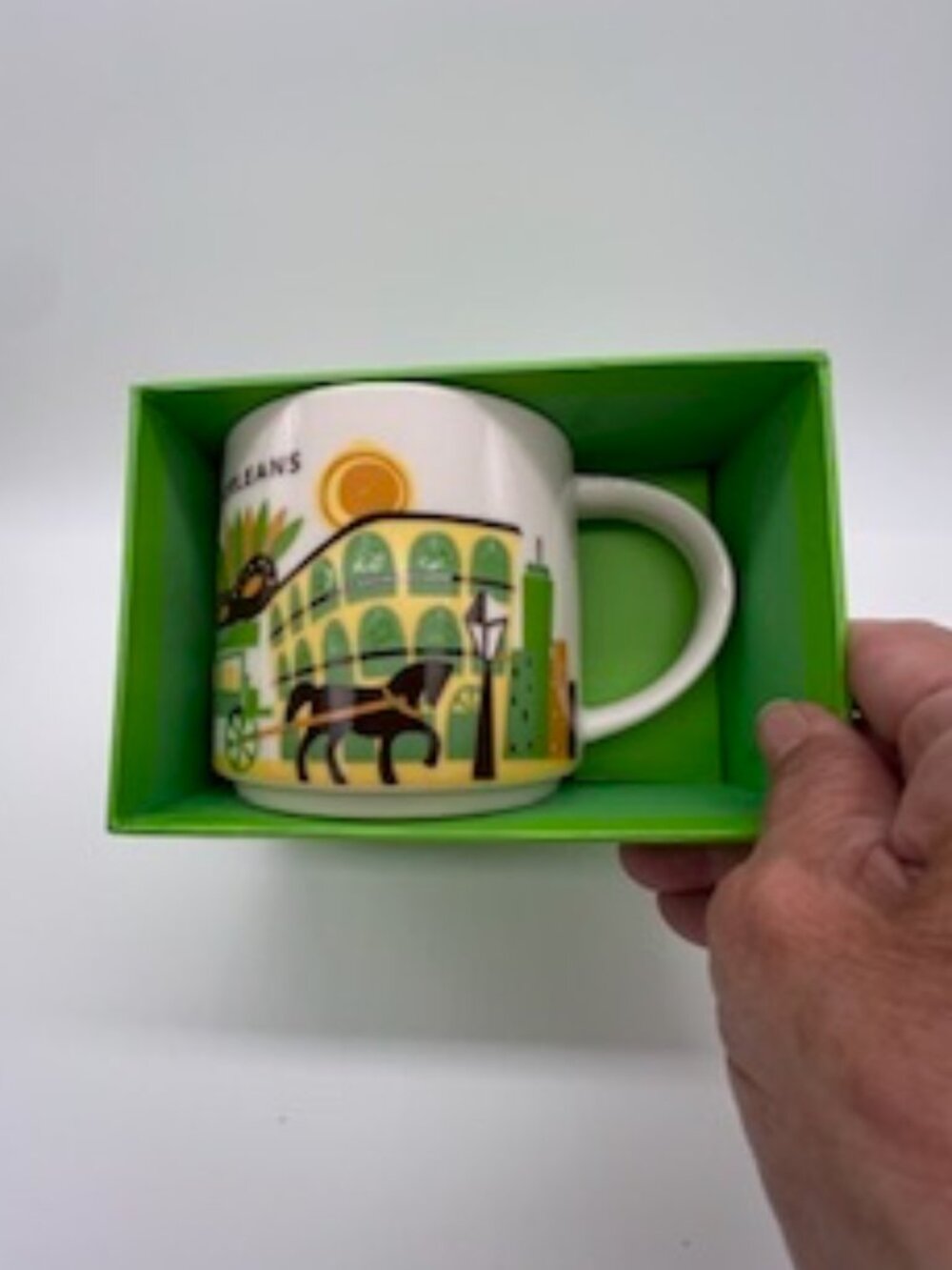 Starbucks New Orleans You Are Here Collection Ceramic Coffee Mug 14 oz NIB